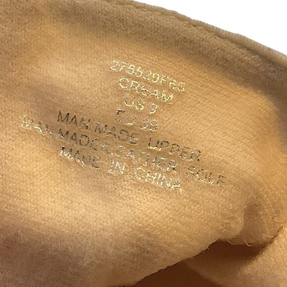 Bullboxer B-52 Beige Luge Sole Ankle Booties Women's 9M Chunky Heel Side Zip - Picture 5 of 11